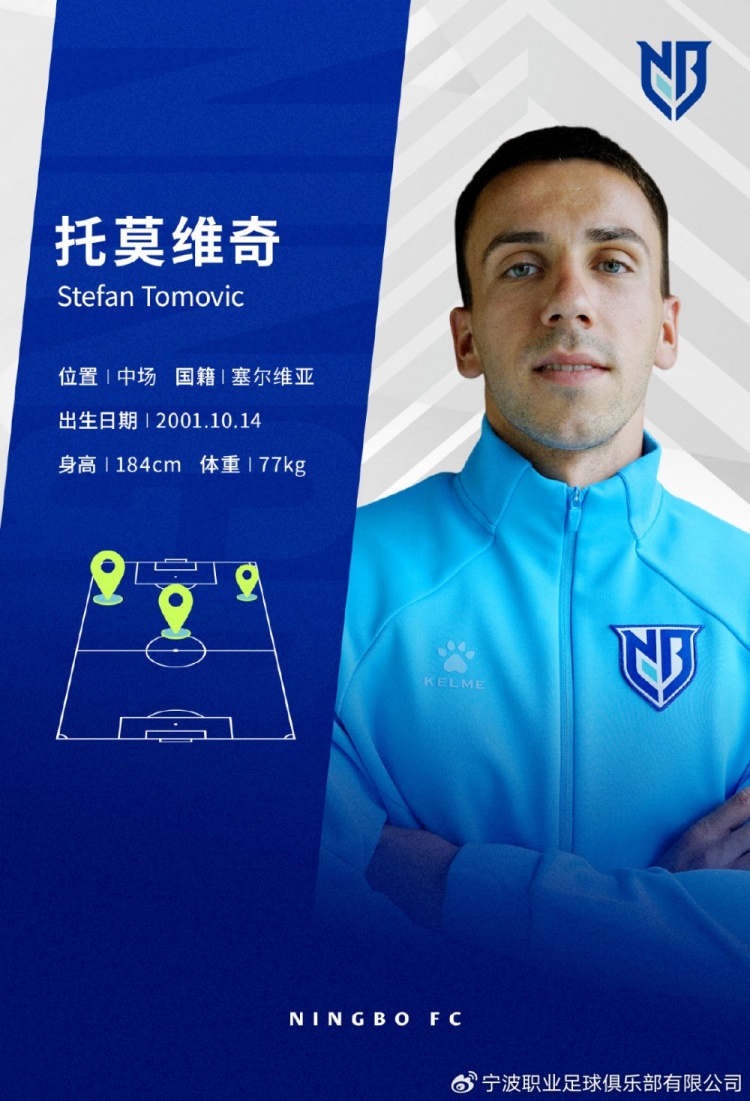 宁波FC签下塞尔维亚攻击手托莫维奇，数据详解其前场多面手属性